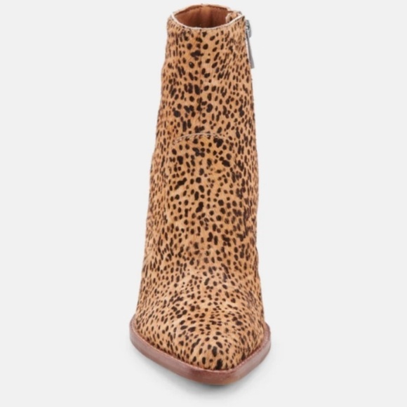 NEW! Dolce Vita Volli Leopard Calf Hair Booties - Size 7 - Picture 4 of 16
